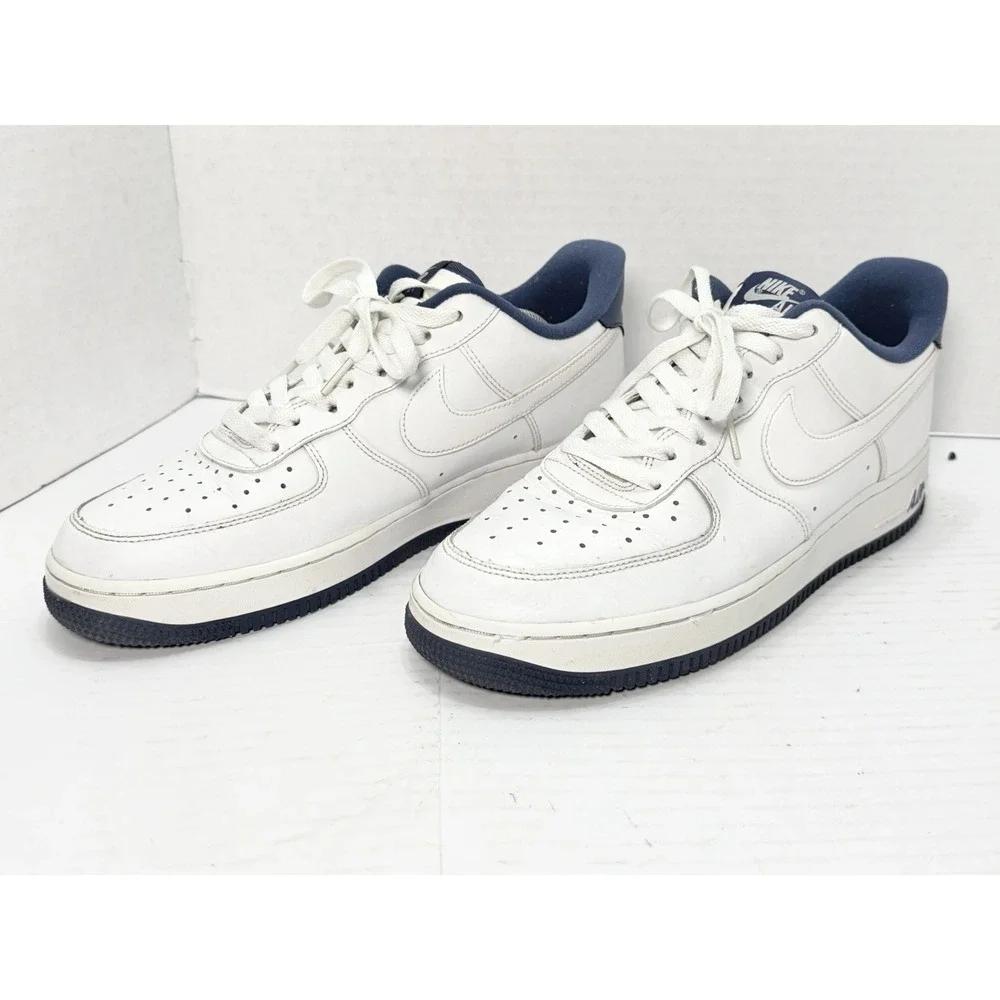 Nike Air Force 1 Low White Game‎ Royal Blue CD0884-102 Men's Size 10 Shoes